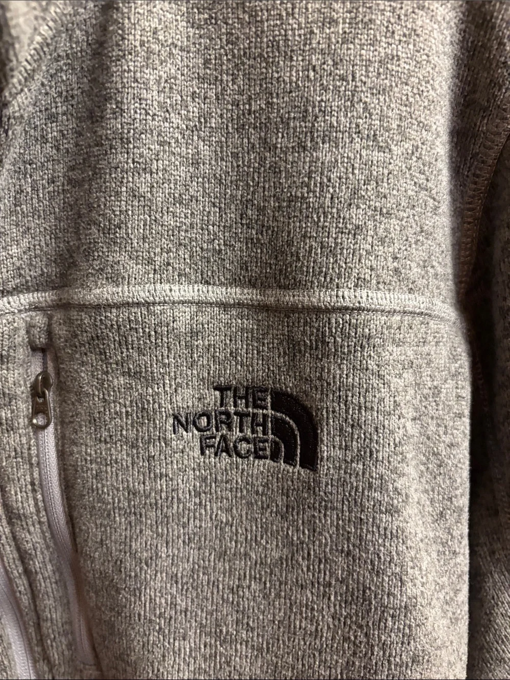 The North Face Heather Grey Half-Zip Fleece Pullover